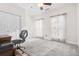 Neutral bedroom featuring desk with chair, carpet and closet at 779 Hamlet Cir, Goose Creek, SC 29445
