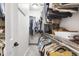 Organized walk-in closet provides ample storage space with multiple shelves and hanging rods at 779 Hamlet Cir, Goose Creek, SC 29445