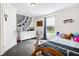 Bright bedroom with light-colored walls and carpet, complimented by a black and white accent wall at 8072 Bing Hill Road Rd, Adams Run, SC 29426