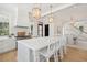 Spacious white kitchen with large island, marble countertops, and stainless steel appliances at 821 Bulls Bay Blvd, Mount Pleasant, SC 29429