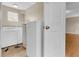 Practical laundry room with appliances, and adjacent storage space at 834 Prince John Dr, Charleston, SC 29407