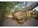 Backyard features a wooden deck and staircase, creating a lovely outdoor space at 318 Sumter St, Charleston, SC 29403