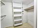 Walk-in closet provides ample storage with shelving units at 1003 Wichman St, Walterboro, SC 29488
