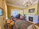 Vintage living room with piano, fireplace and an ornate area rug at 1003 Wichman St, Walterboro, SC 29488