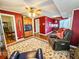 Spacious living room with hardwood floors and cozy seating, perfect for relaxation and entertainment at 1003 Wichman St, Walterboro, SC 29488