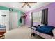 Cozy bedroom features with light carpet and windows with view at 1117 Walleye Rd, Bonneau, SC 29431