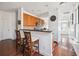 Modern kitchen featuring stainless steel appliances and a breakfast bar at 120 Diploma Dr, Ladson, SC 29456