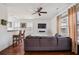 Comfortable living room featuring hardwood floors and a gray sofa set at 120 Diploma Dr, Ladson, SC 29456