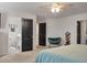Spacious main bedroom with neutral carpet and access to an ensuite bathroom at 133 Caleb Ct, Ladson, SC 29456