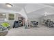 Spacious bonus room/flex space with carpet flooring and unique ceiling at 1522 N Pinebark Ln, Charleston, SC 29407