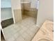 Spacious bathroom with accessible shower and dual sink vanity at 161 Palm St, Walterboro, SC 29488