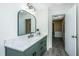 Elegant bathroom featuring a modern vanity with marble countertop at 202 Hunt Club Dr, Summerville, SC 29485