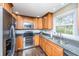 Updated kitchen featuring stainless steel appliances and beautiful granite countertops at 202 Hunt Club Dr, Summerville, SC 29485