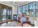 Elegant office featuring ample natural light and wooden floors at 212 Chinaberry Ln, Kiawah Island, SC 29455