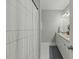 Modern bathroom showcasing a double sink vanity with white cabinets at 218 Mohican Cir, Summerville, SC 29483
