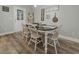 Cozy dining room with a table set for dinner and charming decor at 218 Mohican Cir, Summerville, SC 29483