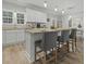 Kitchen with island seating, hardwood floors, granite countertops, and stainless steel appliances at 218 Mohican Cir, Summerville, SC 29483