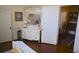 Charming bedroom showcasing a vanity and classic details at 219 Rigby St, Reevesville, SC 29471