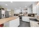 Bright and spacious kitchen with stainless steel appliances, white cabinetry, and a butcher block island at 2224 Shoreline Dr, Johns Island, SC 29455
