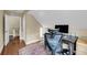 Home office featuring hardwood floors, natural light, and comfortable work space at 2224 Shoreline Dr, Johns Island, SC 29455