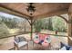 Relaxing screened porch with ceiling fan and comfortable outdoor seating overlooking the yard at 2224 Shoreline Dr, Johns Island, SC 29455