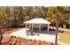 Covered community area includes a fire pit, picnic tables, chairs, and BBQ area at 2461 Lieutenant Dozier Dr, Johns Island, SC 29455