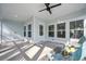 Cozy screened-in porch with comfortable seating and natural light, ideal for relaxation at 2620 Private Lefler Dr, Johns Island, SC 29455