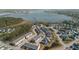 Beautiful aerial view of a waterfront community with charming homes and picturesque waterways at 2901 Eddy Dr, Mount Pleasant, SC 29466