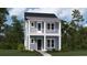 Charming two-story home with light-blue siding, white trim, and a welcoming front porch at 295 Citrus Dr, Summerville, SC 29486