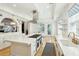 Spacious kitchen features stainless steel appliances, a large island with white countertops and eat in kitchen dining at 3 Cross Ln, Isle of Palms, SC 29451