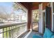 Relaxing outdoor patio with comfortable seating and views of lush greenery at 300 Bucksley Ln # 104, Charleston, SC 29492