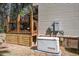 Home features a generator and an outdoor wooden deck, perfect for relaxing and entertaining at 309 Edinburgh St, Summerville, SC 29483
