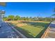 Well-maintained bocce ball courts with artificial turf and a covered seating area at 418 Eastern Isle Ave, Summerville, SC 29486