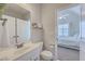 Bathroom with a single vanity and views of the adjoining bedroom at 4218 Club Course Dr, North Charleston, SC 29420