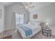 Cozy bedroom with neutral colors, ceiling fan and a lot of natural light at 4218 Club Course Dr, North Charleston, SC 29420