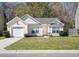 Charming one-story home with manicured lawn, attached garage, and inviting entrance at 5024 Blair Rd, Summerville, SC 29483