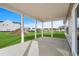 Covered patio offering scenic views of the community and lush green space at 657 Cottage Landing Dr, Summerville, SC 29485