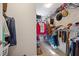 Walk-in closet with an array of personal belongings hung up on display at 707 Redbud Ln, Summerville, SC 29486