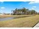 Scenic view of the pond with lush landscaping and mature trees, creating a peaceful backdrop at 707 Redbud Ln, Summerville, SC 29486