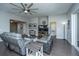 Comfortable living room with hardwood floors, couches and a glass sliding door at 718 Kilarney Rd, Summerville, SC 29483