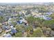 An aerial view of a residential neighborhood, emphasizing the property's location and community setting at 724 Hibbens Grant Blvd, Mount Pleasant, SC 29464