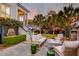 Outdoor patio features a fire pit and outdoor seating area for entertaining at 724 Hibbens Grant Blvd, Mount Pleasant, SC 29464