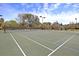 Well-maintained community tennis court offers an excellent amenity for sports enthusiasts at 724 Hibbens Grant Blvd, Mount Pleasant, SC 29464
