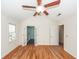 Bedroom with hardwood floors, a bathroom ensuite and natural light at 8 Darien Dr, Charleston, SC 29414