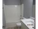 Bathroom with a tub, toilet, and sink with modern fixtures at 8309 Berringer Bluff, North Charleston, SC 29418