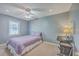 This bedroom features carpet, a ceiling fan, and one window for lots of natural light at 886 Piccadilly Cir, Charleston, SC 29412