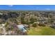 Aerial view showcasing the neighborhood's pool, lake, tennis court, and verdant surroundings at 100 Lakeview Dr, Summerville, SC 29485