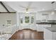 Sunlit breakfast nook with a bay window, built-in bench, and views overlooking the backyard at 100 Lakeview Dr, Summerville, SC 29485