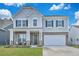 Charming two-story home with a brick and siding exterior, complemented by a well-manicured lawn at 107 Willett Ln, Summerville, SC 29486