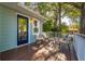 Inviting back porch with comfortable seating, perfect for relaxing outdoors at 108 Rose Ln, Mount Pleasant, SC 29464